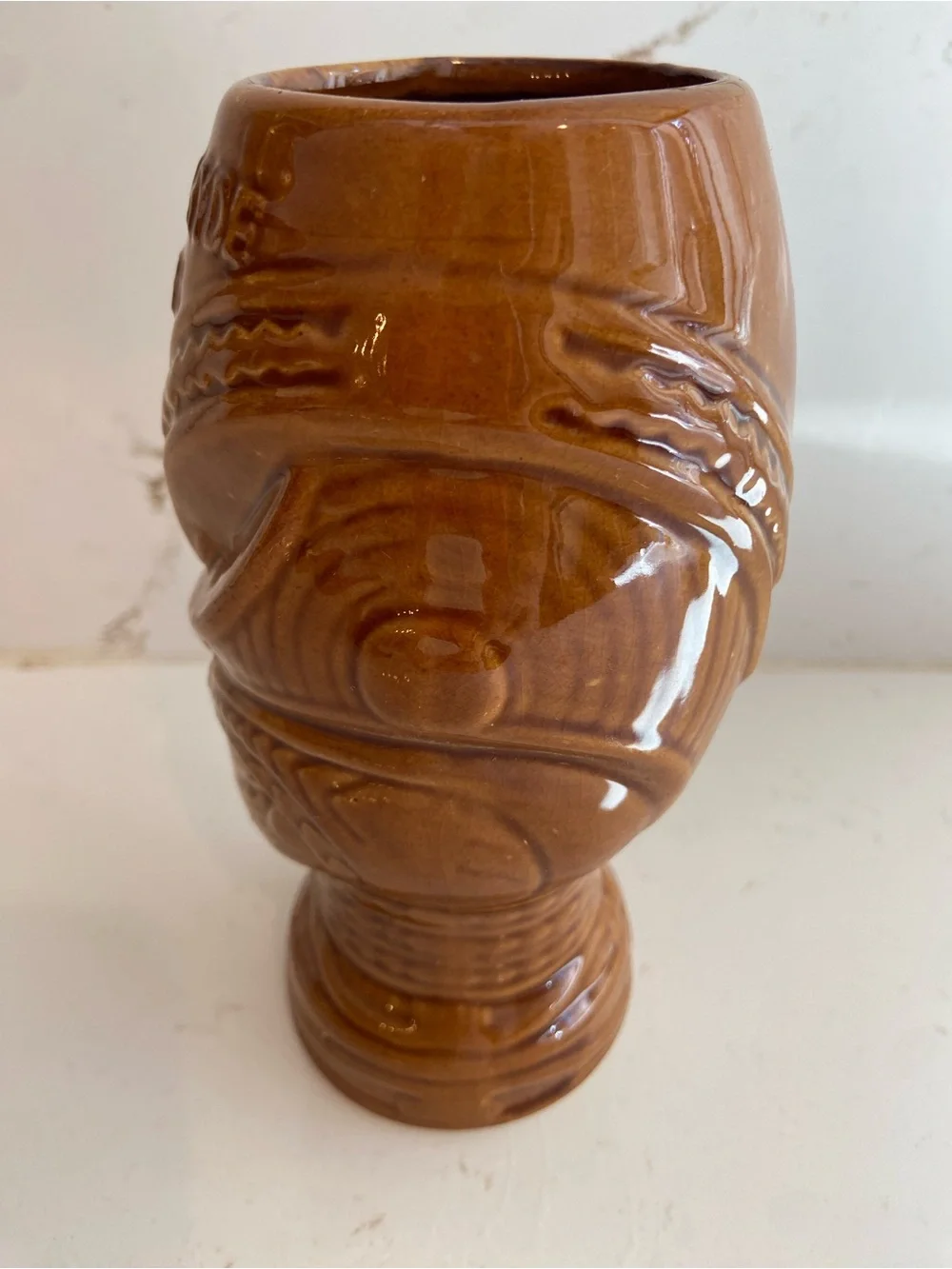 Jekyll and Hyde Brown Glazed Ceramic TIKI Mug Club Cup NYC